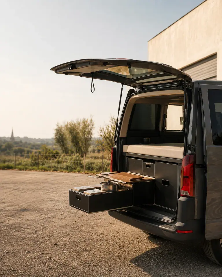 Modulküche einbauen lassen VW T6/T6.1 – GEYERLINER Markkleeberg, deutschlandweit